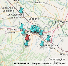 Mappa Via Gian Maria Molinari, 29122 Piacenza PC, Italia (9.81462)