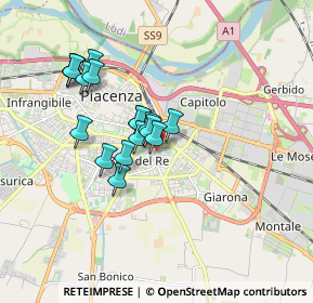 Mappa Via Gian Maria Molinari, 29122 Piacenza PC, Italia (1.43765)