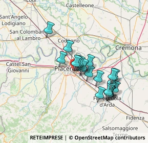 Mappa Via Liguria, 29122 Piacenza PC, Italia (11.2535)