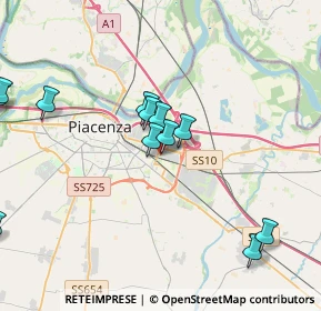 Mappa Via Liguria, 29122 Piacenza PC, Italia (4.71538)