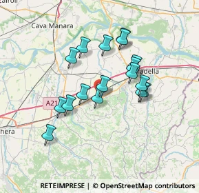 Mappa 27050 Redavalle PV, Italia (5.96118)
