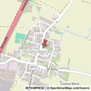 Mappa Piazza Vittorio Veneto, 2, 27050 Silvano Pietra, Pavia (Lombardia)
