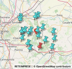 Mappa Via Torino, 14026 Cerreto d'Asti AT, Italia (12.122)