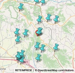 Mappa Via Torino, 14026 Cerreto d'Asti AT, Italia (9.116)