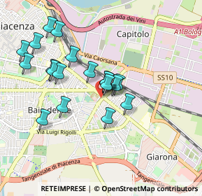 Mappa SP 10R, 29122 Piacenza PC (0.8135)