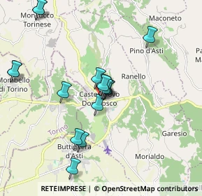 Mappa Via Roma, 14022 Castelnuovo Don Bosco AT, Italia (2.341)