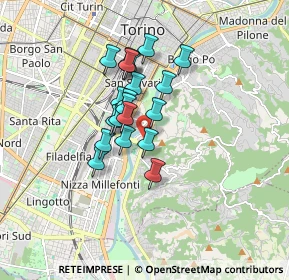 Mappa Via Aquileia, 10133 Torino TO, Italia (1.2145)