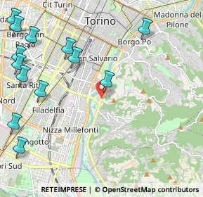 Mappa Via Aquileia, 10133 Torino TO, Italia (3.08)