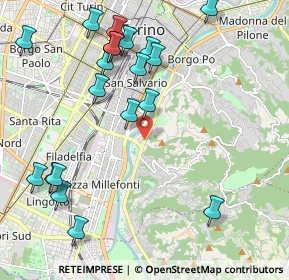 Mappa Via Aquileia, 10133 Torino TO, Italia (2.4465)