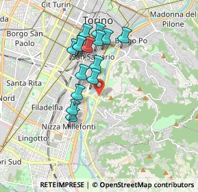Mappa Via Aquileia, 10133 Torino TO, Italia (1.536)