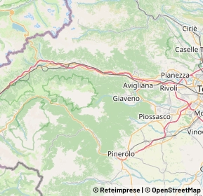 Mappa 10050 Coazze TO, Italia (17.3185)