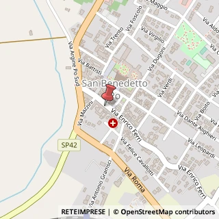 Mappa Via Enrico Ferri, 56, 46027 San Benedetto Po, Mantova (Lombardia)