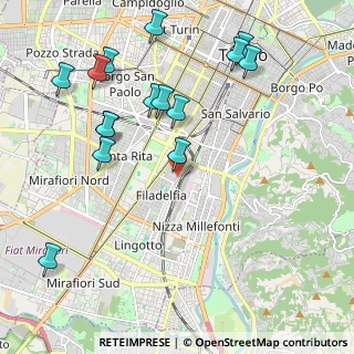 Mappa Via Arduino Gaspare Vera Libera, 10134 Torino TO, Italia (2.38733)