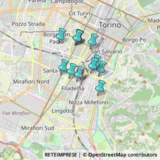 Mappa Via Arduino Gaspare Vera Libera, 10134 Torino TO, Italia (1.27667)