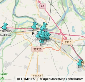 Mappa Via Pier Francesco Passerini, 29122 Piacenza PC, Italia (2.05667)