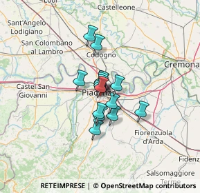 Mappa Via Pier Francesco Passerini, 29122 Piacenza PC, Italia (7.292)