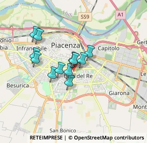 Mappa Via Pier Francesco Passerini, 29122 Piacenza PC, Italia (1.2525)