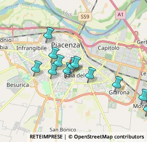 Mappa Via Pier Francesco Passerini, 29122 Piacenza PC, Italia (1.7225)