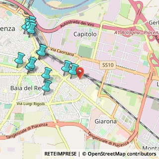 Mappa Via Barbieri Osvaldo, 29122 Piacenza PC, Italia (1.31462)
