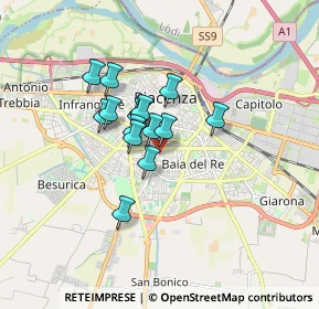 Mappa Via Amos Guarnaschelli, 29122 Piacenza PC, Italia (1.13667)