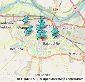 Mappa Via Amos Guarnaschelli, 29122 Piacenza PC, Italia (1.13182)