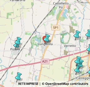 Mappa Via XX Settembre, 27053 Lungavilla PV, Italia (3.445)