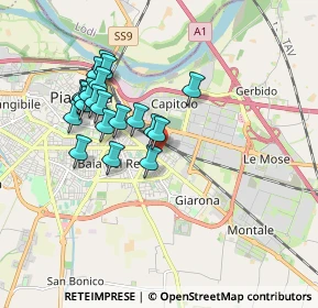 Mappa Via G. Modonesi, 29122 Piacenza PC, Italia (1.63)