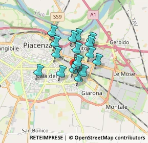 Mappa Via G. Modonesi, 29122 Piacenza PC, Italia (1.04647)