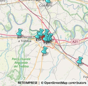 Mappa Via Giovanni Antonio da Pordenone, 29122 Piacenza PC, Italia (6.00182)