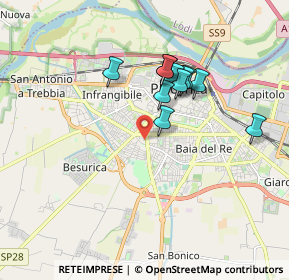 Mappa Via Giuseppe Gervasi, 29122 Piacenza PC, Italia (1.47727)