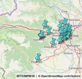 Mappa Via Fratelli Piol, 10094 Giaveno TO, Italia (14.404)