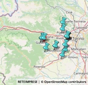 Mappa Via Fratelli Piol, 10094 Giaveno TO, Italia (11.73625)