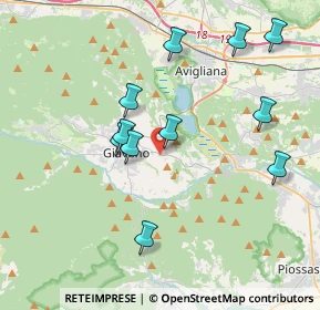 Mappa Via Fratelli Piol, 10094 Giaveno TO, Italia (3.83273)