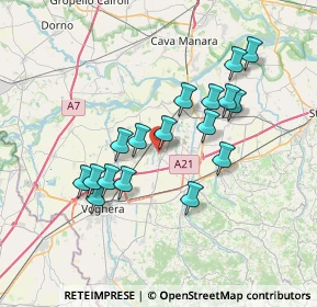 Mappa Via Dionigi Massazza, 27053 Lungavilla PV, Italia (6.50765)