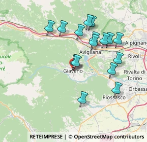 Mappa Via Rolla Canonico Pio, 10094 Giaveno TO, Italia (7.22938)