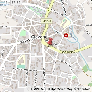 Mappa Viale Regina Elena, 18, 10094 Giaveno, Torino (Piemonte)