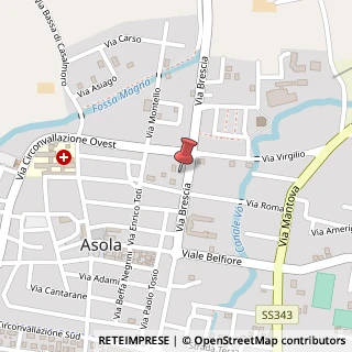 Mappa Via Brescia, 25, 46041 Asola, Mantova (Lombardia)