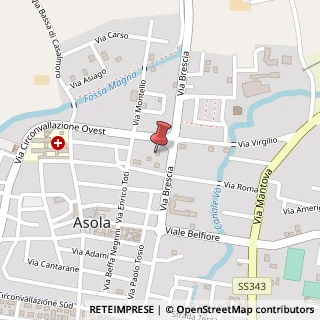 Mappa Via Redipuglia, 2, 46041 Asola, Mantova (Lombardia)