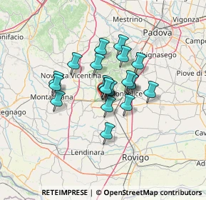 Mappa Strada Regionale, 35042 Este PD, Italia (8.935)