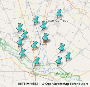 Mappa Vicolo Guado, 46041 Asola MN, Italia (7.44538)