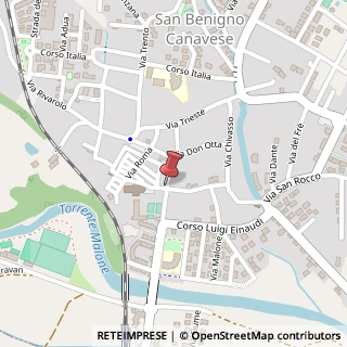 Mappa Via Re Umberto I, 22, 10080 San Benigno Canavese, Torino (Piemonte)