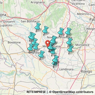 Mappa Via Cimitero, 35044 Montagnana PD, Italia (10.7915)