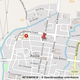 Mappa Piazzale dei Mille, 1, 46041 Asola, Mantova (Lombardia)