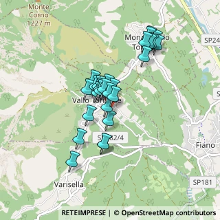 Mappa Via Fiano, 10070 Vallo torinese TO, Italia (0.71643)