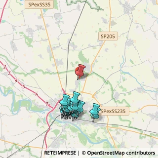 Mappa Strada Vigne di Mirabello, 27100 Pavia PV, Italia (4.04294)
