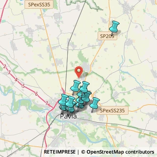 Mappa Strada Vigne di Mirabello, 27100 Pavia PV, Italia (3.66778)