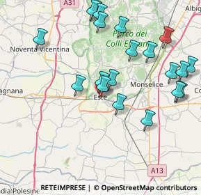 Mappa Via Cesare Battisti, 35042 Este PD, Italia (8.656)