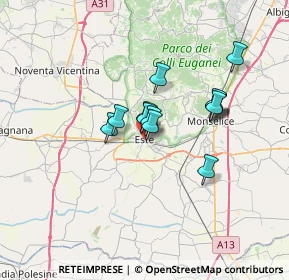 Mappa Via Cesare Battisti, 35042 Este PD, Italia (4.92462)