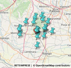 Mappa Via Cesare Battisti, 35042 Este PD, Italia (8.969)