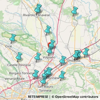 Mappa Via Ottone, 10080 San Benigno Canavese TO, Italia (9.5845)